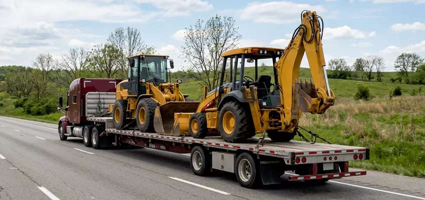Loader and Backhoe Tractors Transport Colorado